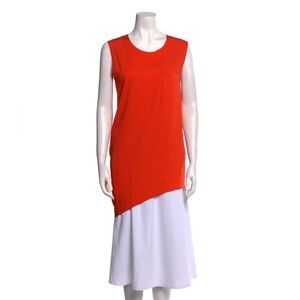 3.1 Phillip Lim Bold Orange Silk Top